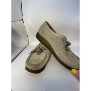Clarks Originals Wallabee Suede Tan Leather Chukka Boots Womens 9‎